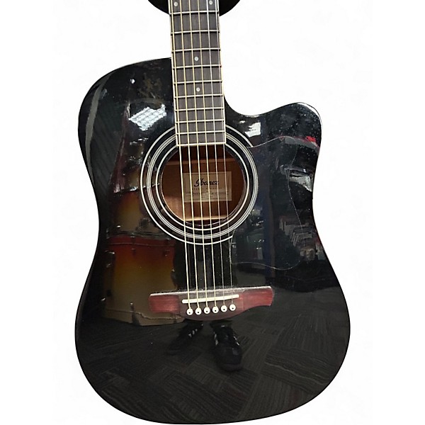 Used Ibanez V70CE Black Acoustic Electric Guitar