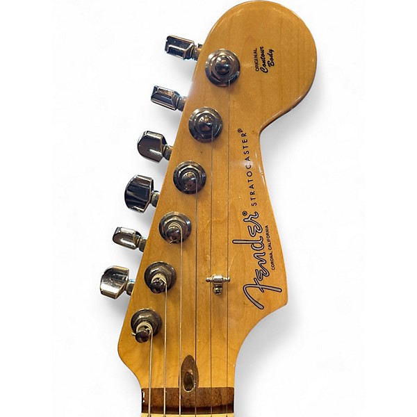 Used 2019 Fender American Professional Stratocaster SSS Green Solid Body Electric Guitar