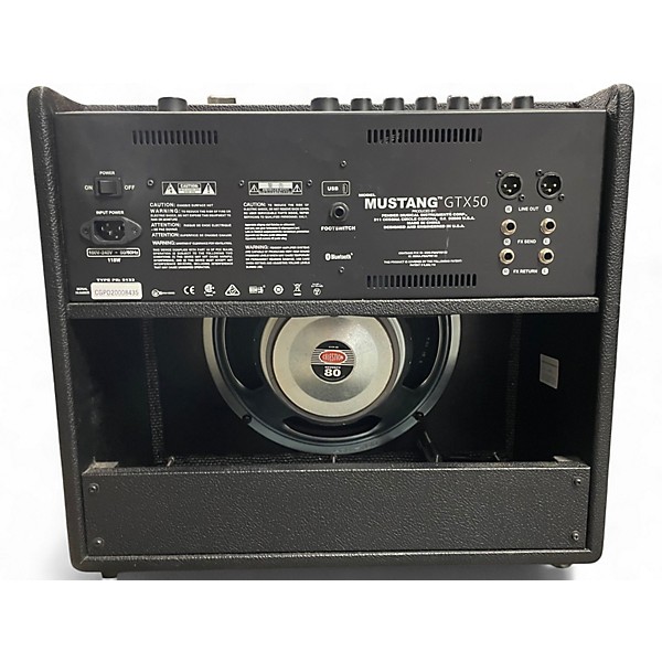 Used Fender Mustang LT50 50W 1x12 Guitar Combo Amp