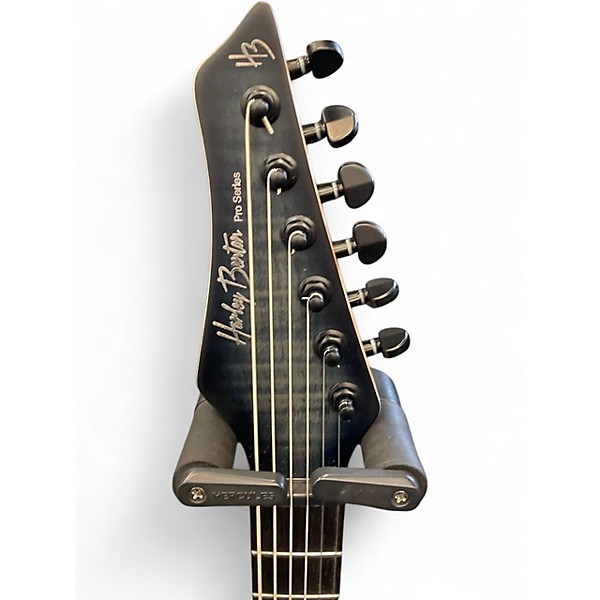 Used Harley Benton Pro Series Amarok baritone Black Flame Baritone Guitars