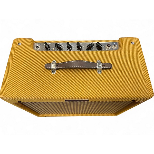 Used Fender Blues Junior Lacquered Tweed 15W 1x12 Jensen C12-N Tube Guitar Combo Amp