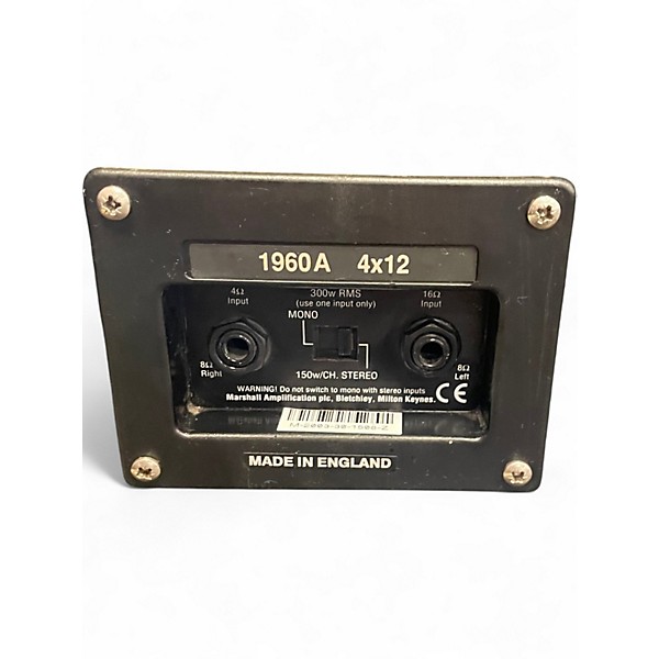 Used Marshall 1960A 300W 4x12 Stereo Slant Guitar Cabinet