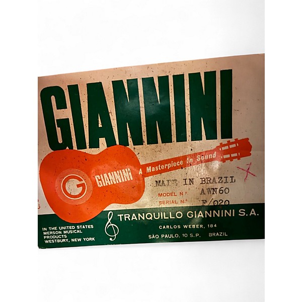 Used Giannini AWN60 Natural Classical Acoustic Guitar