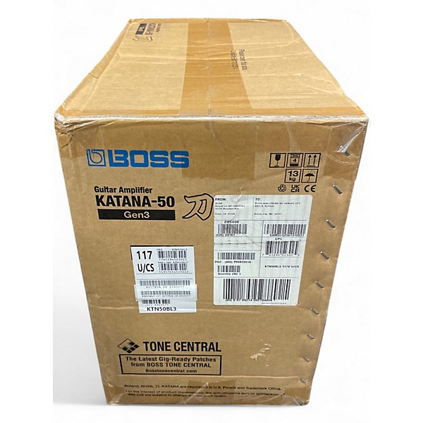 Used BOSS Katana KTN50 MKII 50W 1X12 BLUE Guitar Combo Amp