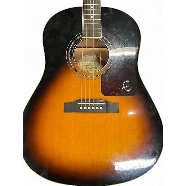 Used Epiphone AJ200S 2 Color Sunburst Acoustic Guitar