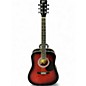 Used Esteban ALC-200 Trans Crimson Red Acoustic Guitar thumbnail
