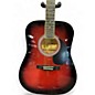 Used Esteban ALC-200 Trans Crimson Red Acoustic Guitar