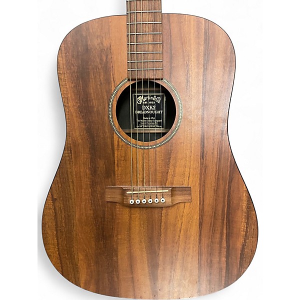 Used Martin DXK2 Natural Acoustic Guitar