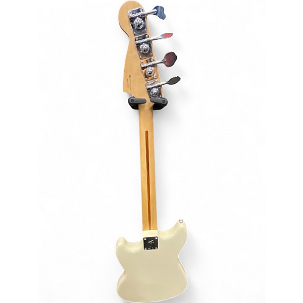 Used Fender Mustang Bass Olympic White Electric Bass Guitar
