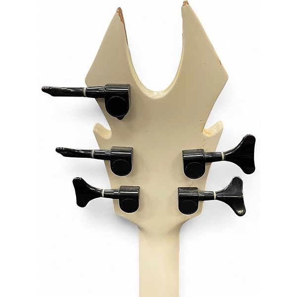 Used Halo Satyr 5 Off White Electric Bass Guitar