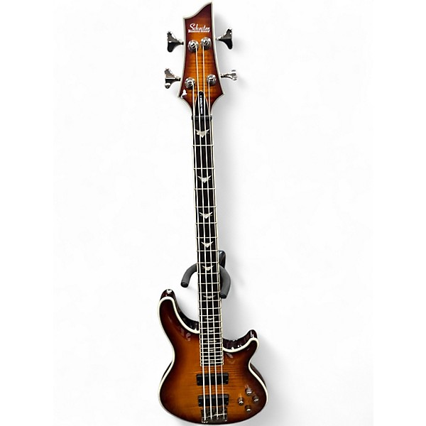 Used Schecter Guitar Research Omen Extreme 4 String Vintage Sunburst Electric Bass Guitar