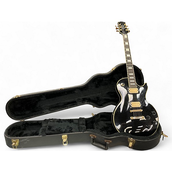 Used Epiphone Les Paul Custom Ebony Solid Body Electric Guitar