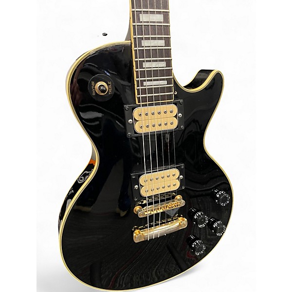 Used Epiphone Les Paul Custom Ebony Solid Body Electric Guitar