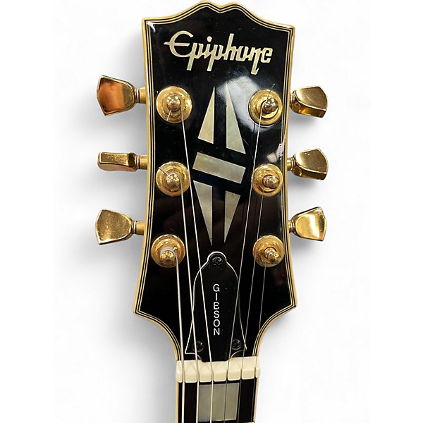 Used Epiphone Les Paul Custom Ebony Solid Body Electric Guitar