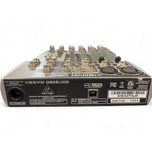 Used Behringer Xenyx Q802USB Unpowered Mixer