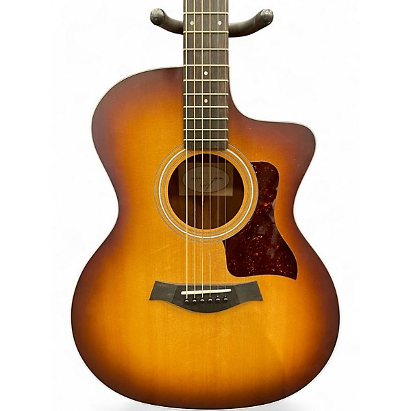 Used Taylor 214ce-K SB Shaded Edgeburst Acoustic Electric Guitar