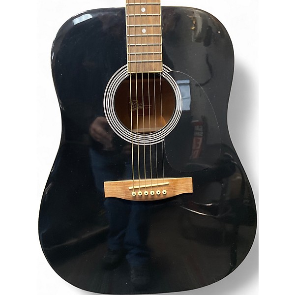 Used Rogue RA-101 Black Acoustic Guitar