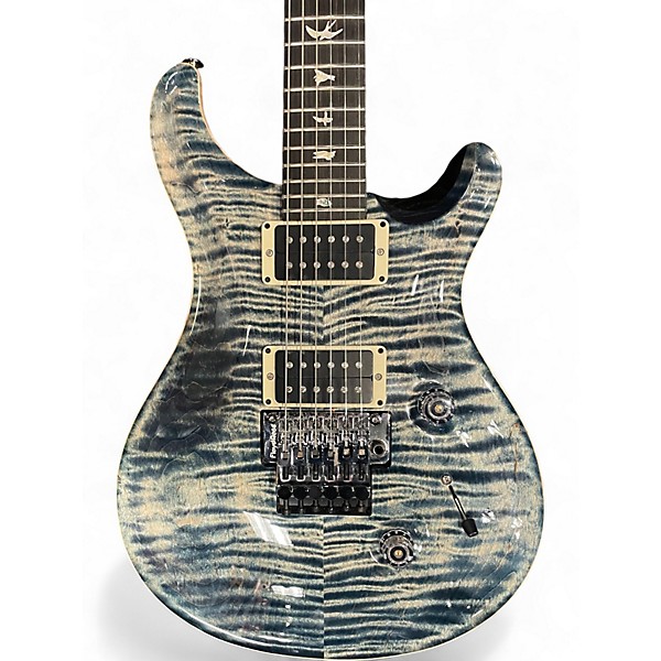 Used PRS Custom 24 FLOYD ROSE 10 Top FADED WHALE BLUE Solid Body Electric Guitar