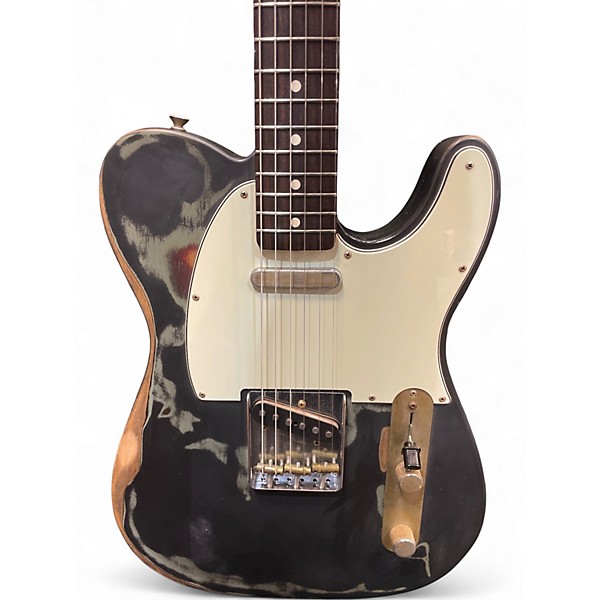 Used Fender TELECASTER JOE STRUMMER WORN BLACK Solid Body Electric Guitar