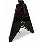 Used Epiphone FLYING V Ebony Solid Body Electric Guitar