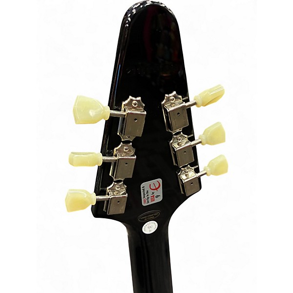 Used Epiphone FLYING V Ebony Solid Body Electric Guitar