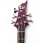 Used ESP LTD F155DX 5 String Trans Purple Electric Bass Guitar