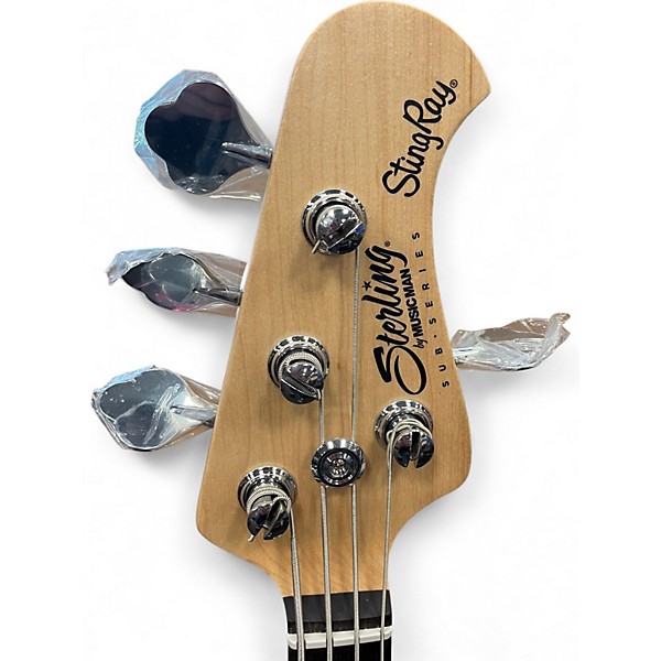 Used Sterling by Music Man Ray4 Blue Electric Bass Guitar