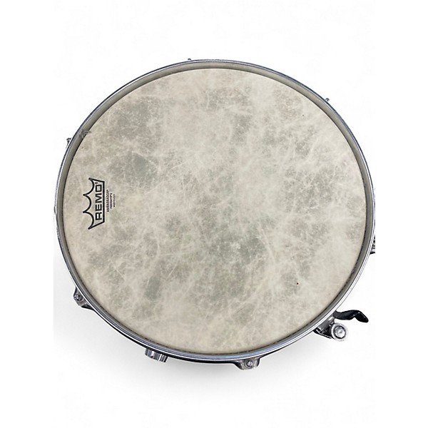 Used Percussion Plus 14in STEEL SNARE Silver Drum