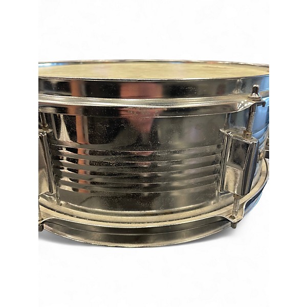 Used Percussion Plus 14in STEEL SNARE Silver Drum