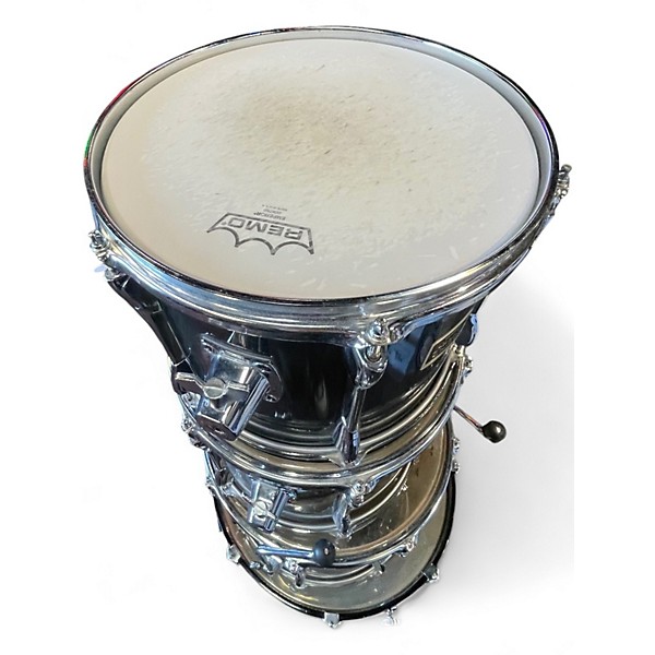 Used Yamaha 4 Piece STAGE CUSTOM 4 PIECE BLACK BLACK Drum Kit