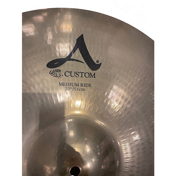 Used Zildjian 20in A Custom Medium Ride Cymbal