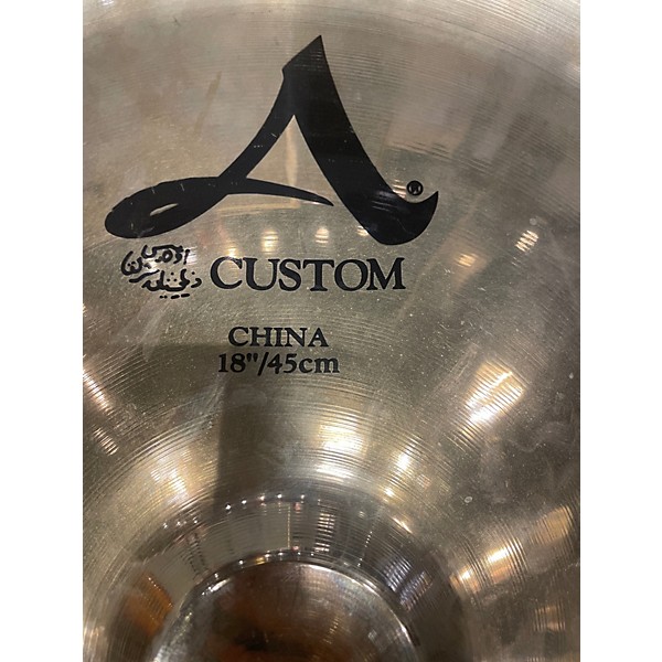Used Zildjian 18in A Custom China Cymbal