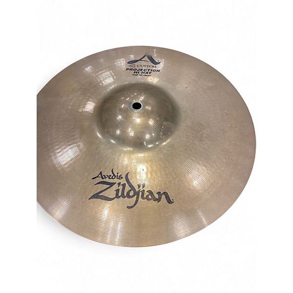 Used Zildjian 14in A CUSTOM PROJECTION HAI HAT PAIR Cymbal