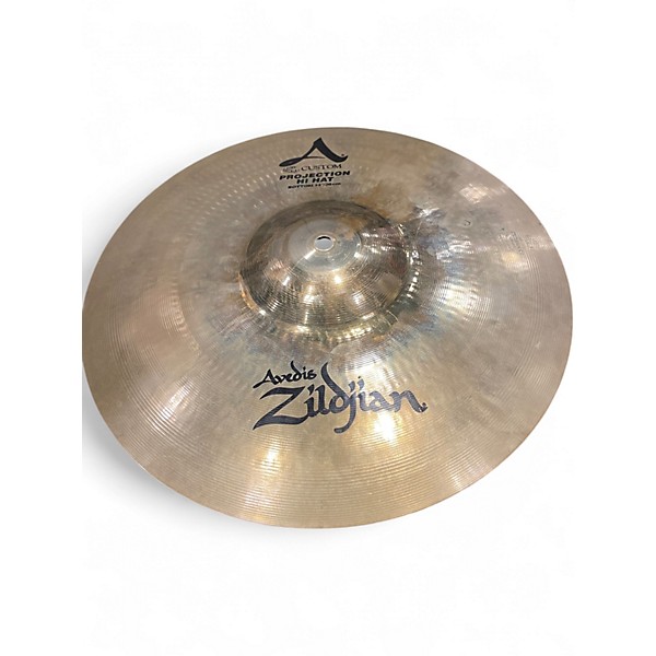 Used Zildjian 14in A CUSTOM PROJECTION HAI HAT PAIR Cymbal