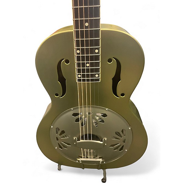 Used Gretsch Guitars g9202 resonator metal green Acoustic Guitar