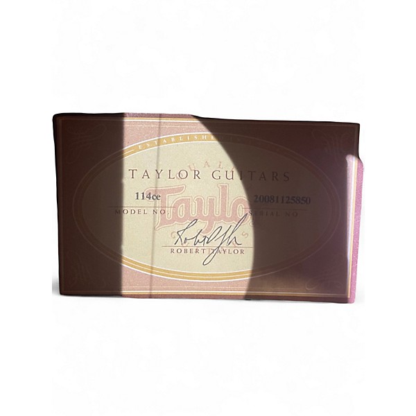 Used Taylor 114CE Natural Acoustic Electric Guitar