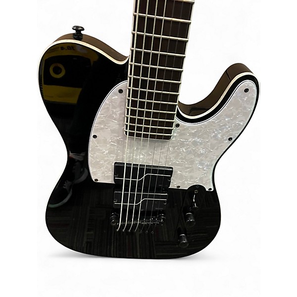 Used ESP LTD SCT607B Stephen Carpenter Signature 7 String Black Solid Body Electric Guitar