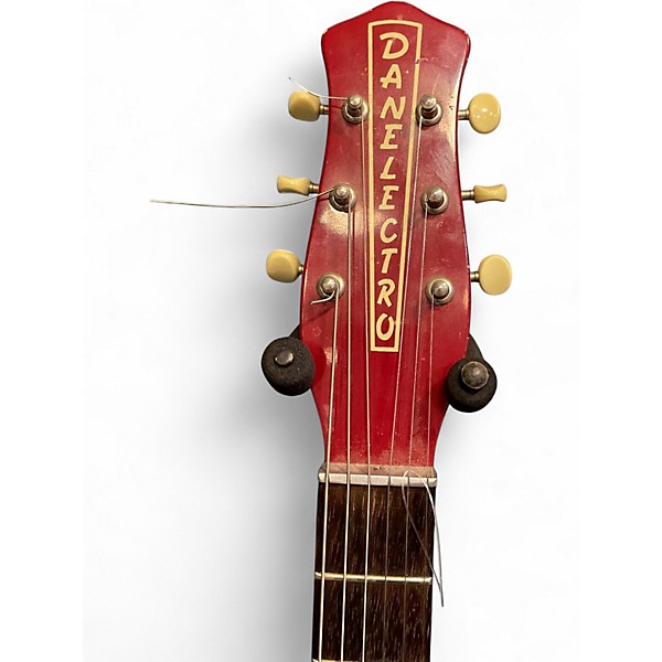 Used Danelectro U-1 Reissue Red Solid Body Electric Guitar