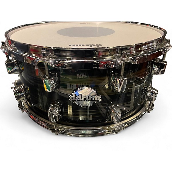 Used ddrum 14in Dominion Maple Snare Royal Olive Drum