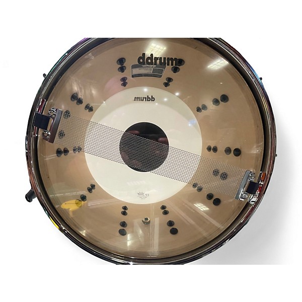 Used ddrum 14in Dominion Maple Snare Royal Olive Drum