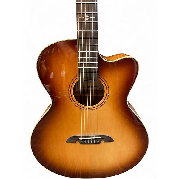 Used Alvarez ABT60E Artist Series Baritone Shadowburst Acoustic Electric Guitar