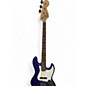 Used Squier Affinity Jazz Bass Blue Electric Bass Guitar thumbnail