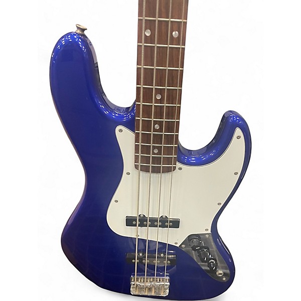 Used Squier Affinity Jazz Bass Blue Electric Bass Guitar