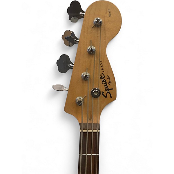 Used Squier Affinity Jazz Bass Blue Electric Bass Guitar