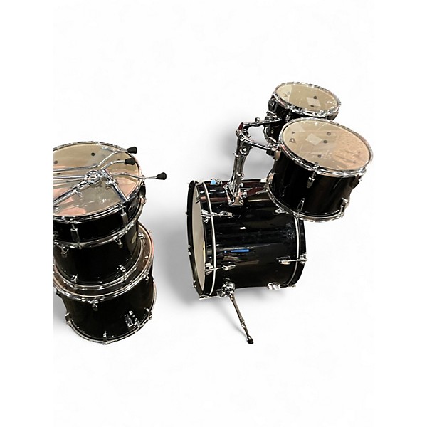 Used Pearl 6 Piece ROADSHOW Black Drum Kit