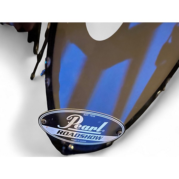 Used Pearl 6 Piece ROADSHOW Black Drum Kit