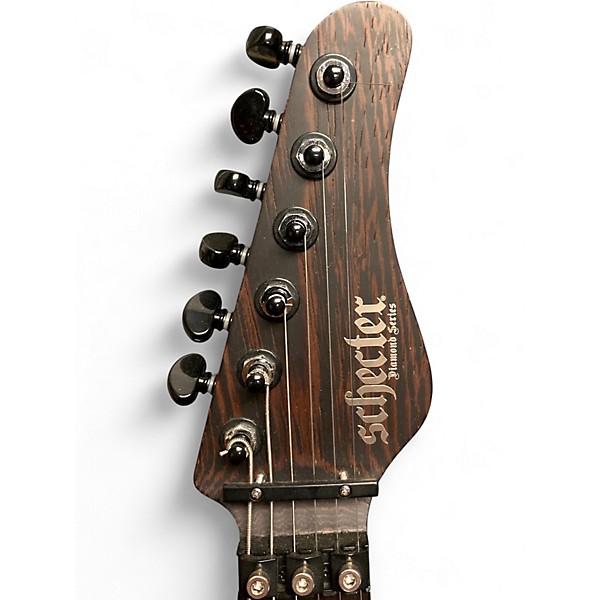 Used Schecter Guitar Research Sun Valley Super Shredder FR Black Limba Walnut Solid Body Electric Guitar