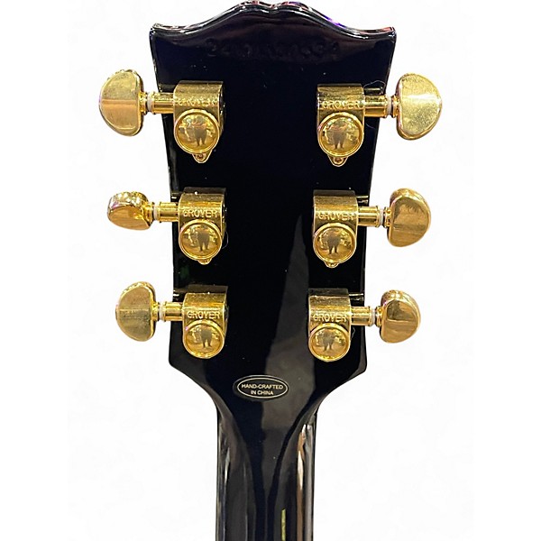 Used Epiphone Inspired by Gibson Custom Les Paul Custom Ebony Solid Body Electric Guitar