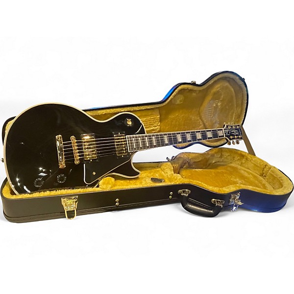 Used Epiphone Inspired by Gibson Custom Les Paul Custom Ebony Solid Body Electric Guitar