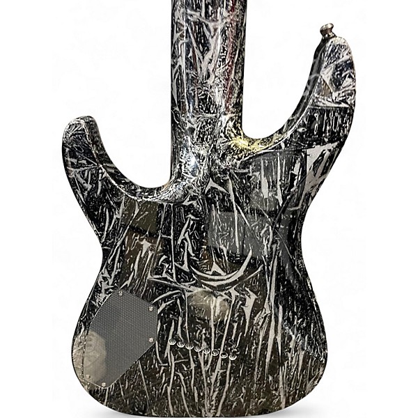 Used Schecter Guitar Research C8 MULTISCALE SILVER MOUNTAIN BLOOD MOON Solid Body Electric Guitar